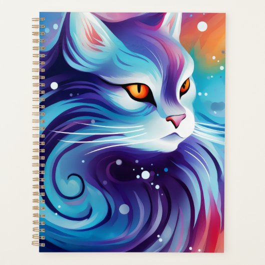 Chat bleu rêveur (Devant)