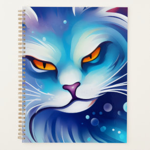 Chat bleu rêveur