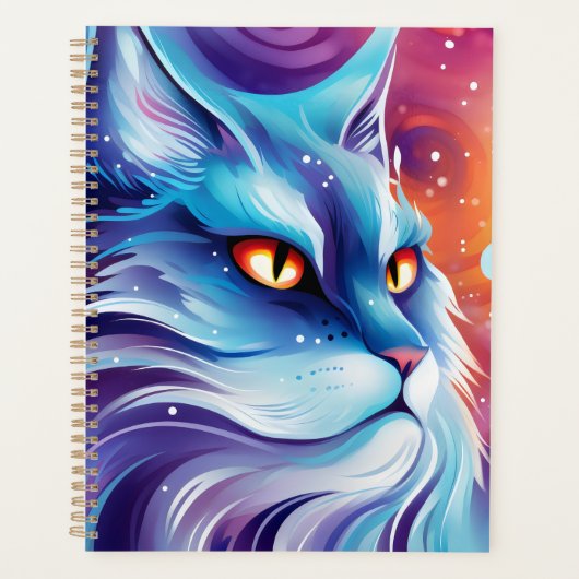 Chat bleu rêveur (Devant)