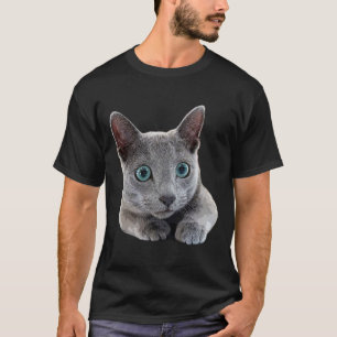 Chat bleu russe Kitten Oeil bleu T-shirt
