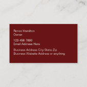 Chat Boutique tendance Carte de visite élégant (Dos)