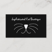 Chat Boutique tendance Carte de visite élégant (Devant)
