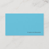 Chat bronzant dans Trunks Carte de visite (Dos)