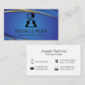 Chat Bubbles | Moderne Achtergrond Visitekaartje (Voorkant / Achterkant)