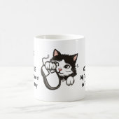 Chat, Café et Mug informatique (Centre)