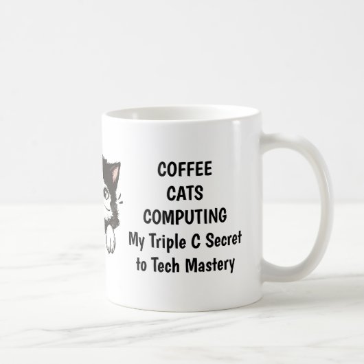 Chat, Café et Mug informatique (Droite)