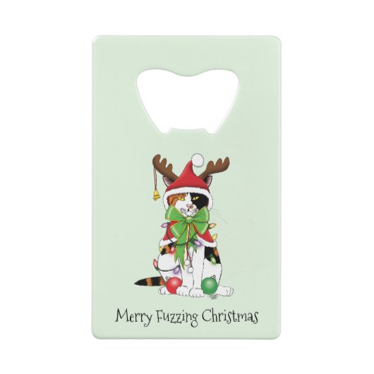 Chat Calico de Noël amusant (Dos)