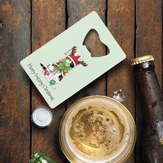 Chat Calico de Noël amusant