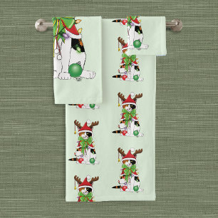 Chat Calico de Noël amusant