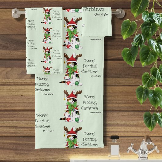 Chat Calico de Noël amusant