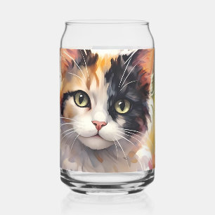 Chat calico et papillons dans un jardin printanier