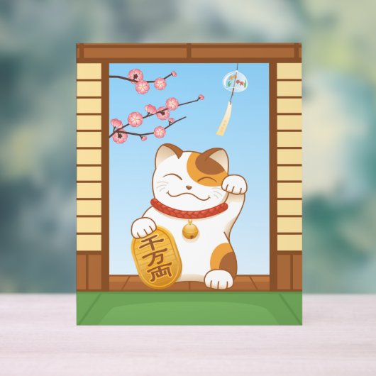Chat Calico Lucky Japonais, Maneki Neko (Neutre)