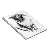 Chat Calme Vue vers le bas Carnet Portrait (Côté Droit)