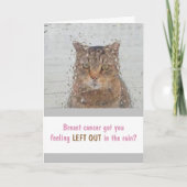 Chat Cancer Du Sein Sur La Carte De Pluie (Devant)