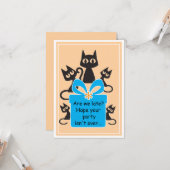 Chat! Carte d'anniversaire Fun Flat ! (Devant/Arrière en situation)