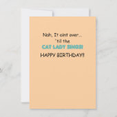 Chat! Carte d'anniversaire Fun Flat ! (Dos)