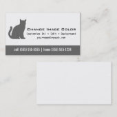 Chat - carte de visite personnel (Devant / Derrière)