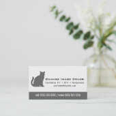 Chat - carte de visite personnel (Debout devant)