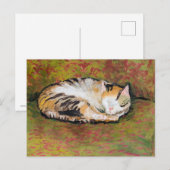 Chat, Carte postale Macke August (Devant / Derrière)