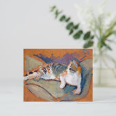 Chat, Carte postale Macke August (Debout devant)