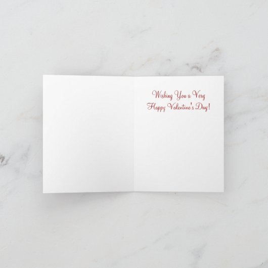 Chat - Carte Valentine (Intérieur)