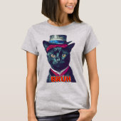 CHAT & CASQUETTE BRUH T-Shirt (Devant)