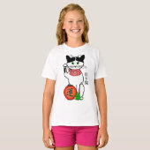 Chat chanceux avec le T-shirt de lanterne (Devant entier)