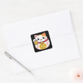 Chat chanceux Maneki Neko autocollants (Enveloppe)