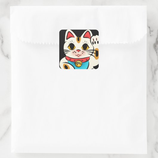 Chat chanceux Maneki Neko autocollants (Sac)