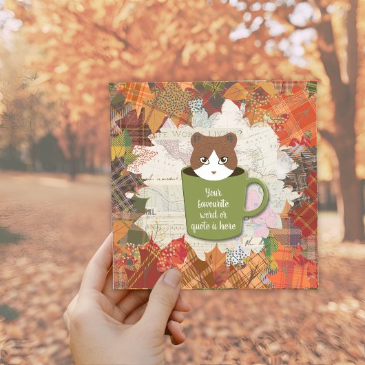 Chat Chat Chat Plat Carte de remerciements