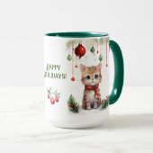 Chat Christmas Mug (Devant droit)