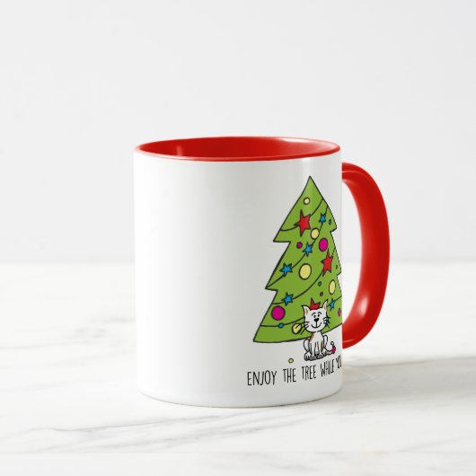 Chat Christmas Mug (Devant droit)