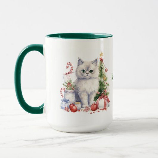 Chat Christmas Mug (Gauche)