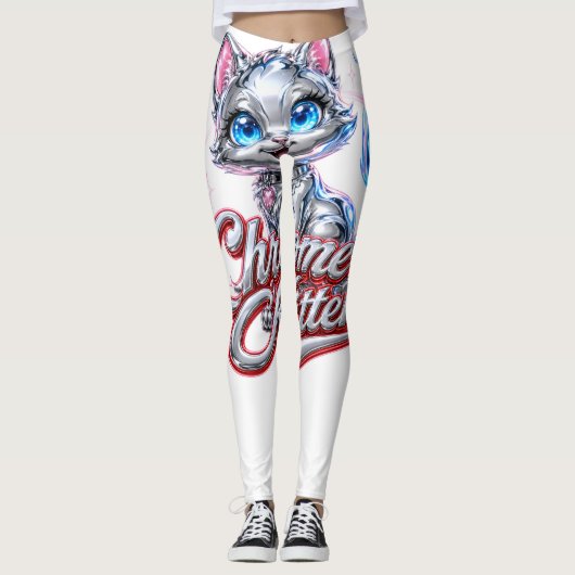 CHAT CHROME "Meow vibes" leggings (Devant)