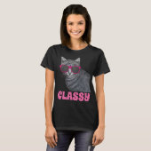 CHAT CLASSY DAMES CUTE T-SHIRTS TEE - SHIRTS (Devant entier)