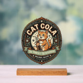 Chat Cola Chat Étiquette de Boisson Gazeuse Chat V (Neutre)