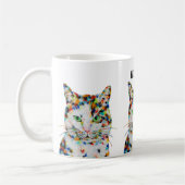 Chat coloré Art Mug (Gauche)
