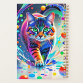 Chat coloré, éclaboussure, peinture, classement de (Dos)