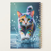 Chat coloré, éclaboussure, peinture, classement de (Dos)