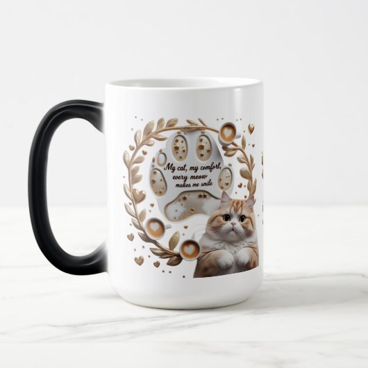 Chat Comfort Morphing Mug - 15 oz Magique (Gauche)