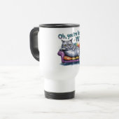 Chat contre l'humanité Mug - Un autre problème bra (Devant gauche)