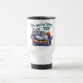 Chat contre l'humanité Mug - Un autre problème bra (Centre)