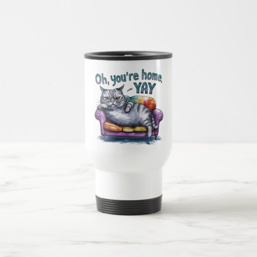 Chat contre l'humanité Mug - Un autre problème bra (Centre)