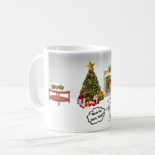 Chat contre Mug d'arbre (Devant gauche)