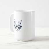 Chat cool avec Mug Shades - Feline unique et éléga (Devant gauche)