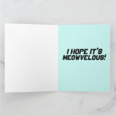 CHAT COOL D'ANNIVERSAIRE AVEC GRANDES CARTES DE LU (Intérieur)