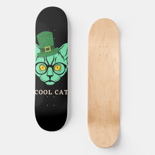 Chat Cool de skateboard (Recto)
