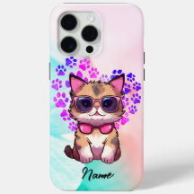 Chat Cool personnalisé en Coque lunettes de soleil