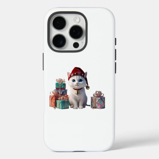 Chat coque iphone sur le thème de Noël : (Verso)