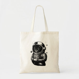 Chat Cosmique dans un Casque Spatial - Sac Cabas